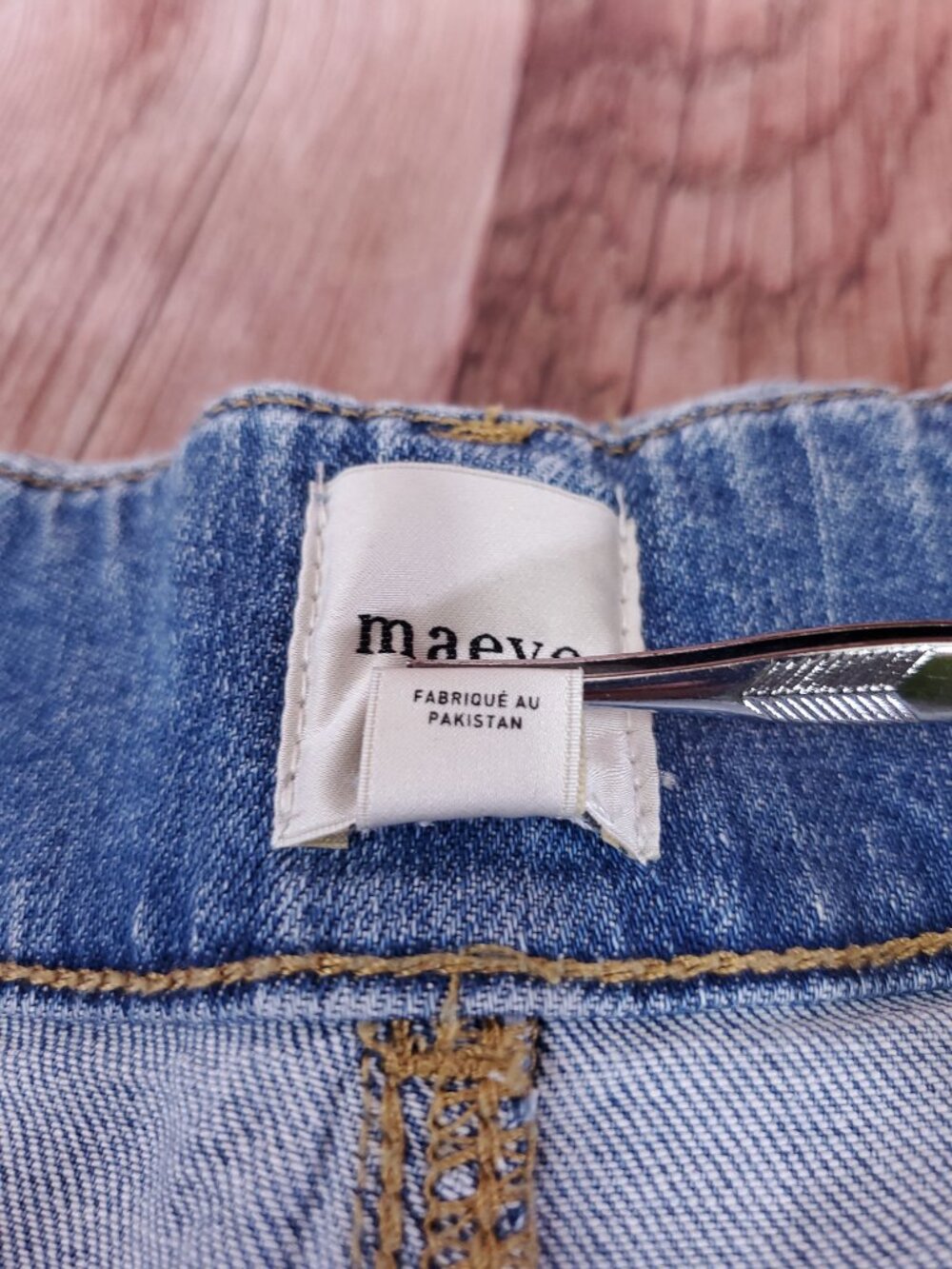Maeve Anthropologie The Colette Wide Leg Jeans Womens 28 Denim Cropped Ankle - Picture 11 of 16